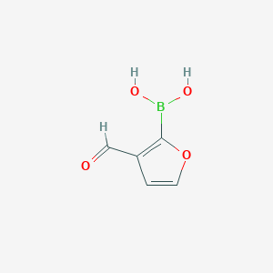 molecular formula C5H5BO4 B112398 3-甲酰呋喃-2-硼酸 CAS No. 27339-38-4