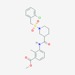 Methyl 3-[({1-[(2-chlorobenzyl)sulfonyl]piperidin-3-yl}carbonyl)amino]-2-methylbenzoate