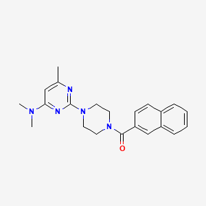 N,N,6-Trimethyl-2-[4-(naphthalene-2-carbonyl)piperazin-1-YL]pyrimidin-4-amine