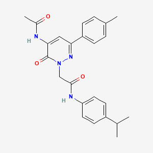 2-[5-(acetylamino)-3-(4-methylphenyl)-6-oxopyridazin-1(6H)-yl]-N-[4-(propan-2-yl)phenyl]acetamide