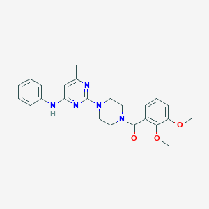 2-[4-(2,3-dimethoxybenzoyl)piperazin-1-yl]-6-methyl-N-phenylpyrimidin-4-amine