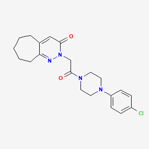 2-{2-[4-(4-chlorophenyl)piperazin-1-yl]-2-oxoethyl}-2,5,6,7,8,9-hexahydro-3H-cyclohepta[c]pyridazin-3-one