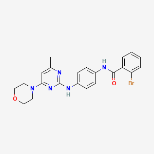 2-bromo-N-(4-((4-methyl-6-morpholinopyrimidin-2-yl)amino)phenyl)benzamide