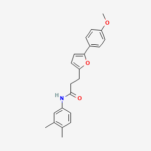 N-(3,4-dimethylphenyl)-3-[5-(4-methoxyphenyl)furan-2-yl]propanamide