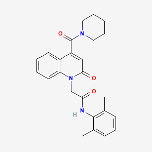 N-(2,6-dimethylphenyl)-2-[2-oxo-4-(piperidin-1-ylcarbonyl)quinolin-1(2H)-yl]acetamide