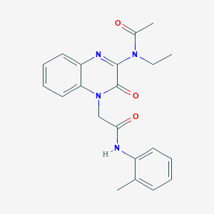 N-ethyl-N-(4-{2-[(2-methylphenyl)amino]-2-oxoethyl}-3-oxo-3,4-dihydroquinoxalin-2-yl)acetamide