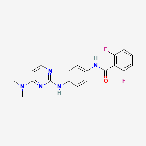 N-(4-{[4-(dimethylamino)-6-methylpyrimidin-2-yl]amino}phenyl)-2,6-difluorobenzamide