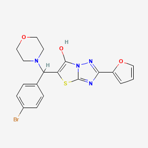 5-((4-Bromophenyl)(morpholino)methyl)-2-(furan-2-yl)thiazolo[3,2-b][1,2,4]triazol-6-ol