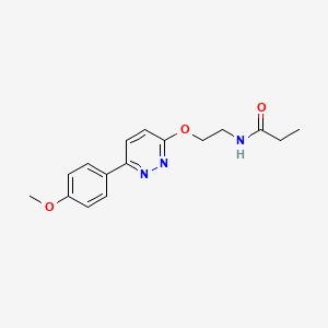 N-(2-((6-(4-methoxyphenyl)pyridazin-3-yl)oxy)ethyl)propionamide