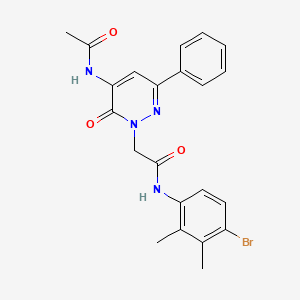 2-[5-(acetylamino)-6-oxo-3-phenylpyridazin-1(6H)-yl]-N-(4-bromo-2,3-dimethylphenyl)acetamide