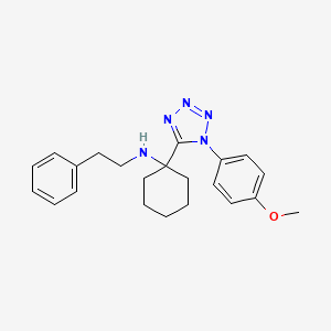 1-[1-(4-methoxyphenyl)-1H-tetrazol-5-yl]-N-(2-phenylethyl)cyclohexanamine