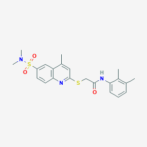 N-(2,3-dimethylphenyl)-2-{[6-(dimethylsulfamoyl)-4-methylquinolin-2-yl]sulfanyl}acetamide