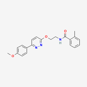 N-(2-{[6-(4-methoxyphenyl)pyridazin-3-yl]oxy}ethyl)-2-methylbenzamide