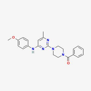 2-(4-benzoylpiperazin-1-yl)-N-(4-methoxyphenyl)-6-methylpyrimidin-4-amine