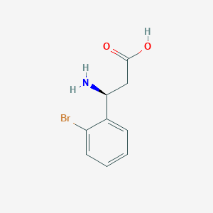molecular formula C9H10BrNO2 B112404 (S)-3-氨基-3-(2-溴苯基)-丙酸 CAS No. 275826-34-1
