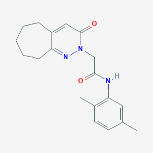 molecular formula C19H23N3O2 B11240420 N-(2,5-dimethylphenyl)-2-(3-oxo-3,5,6,7,8,9-hexahydro-2H-cyclohepta[c]pyridazin-2-yl)acetamide 