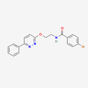 molecular formula C19H16BrN3O2 B11240452 4-bromo-N-{2-[(6-phenylpyridazin-3-yl)oxy]ethyl}benzamide 