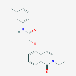 2-[(2-ethyl-1-oxo-1,2-dihydroisoquinolin-5-yl)oxy]-N-(3-methylphenyl)acetamide