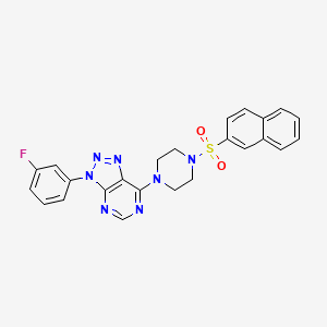 3-(3-fluorophenyl)-7-(4-(naphthalen-2-ylsulfonyl)piperazin-1-yl)-3H-[1,2,3]triazolo[4,5-d]pyrimidine