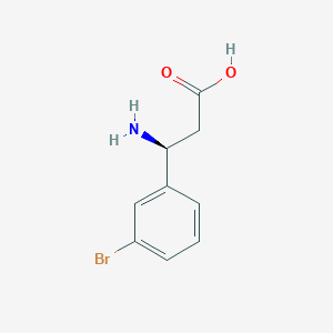 molecular formula C9H10BrNO2 B112405 (S)-3-氨基-3-(3-溴苯基)-丙酸 CAS No. 275826-35-2