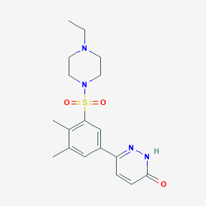 6-{3-[(4-ethylpiperazin-1-yl)sulfonyl]-4,5-dimethylphenyl}pyridazin-3(2H)-one