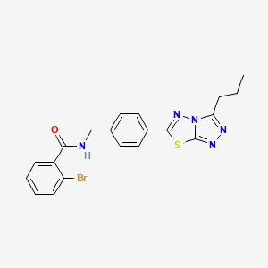 2-bromo-N-[4-(3-propyl[1,2,4]triazolo[3,4-b][1,3,4]thiadiazol-6-yl)benzyl]benzamide