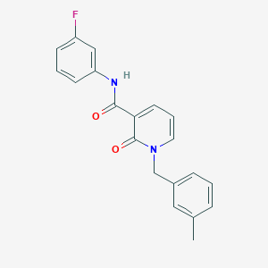 N-(3-fluorophenyl)-1-(3-methylbenzyl)-2-oxo-1,2-dihydropyridine-3-carboxamide