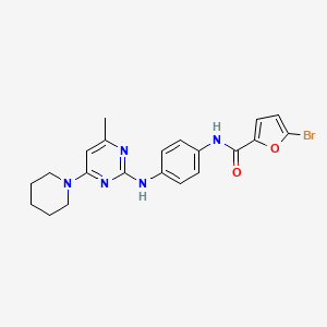 5-Bromo-N-(4-{[4-methyl-6-(piperidin-1-YL)pyrimidin-2-YL]amino}phenyl)furan-2-carboxamide