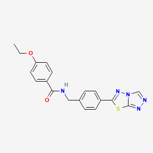 4-ethoxy-N-[4-([1,2,4]triazolo[3,4-b][1,3,4]thiadiazol-6-yl)benzyl]benzamide