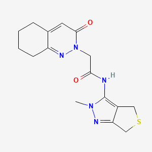 N-(2-methyl-2,6-dihydro-4H-thieno[3,4-c]pyrazol-3-yl)-2-(3-oxo-5,6,7,8-tetrahydrocinnolin-2(3H)-yl)acetamide