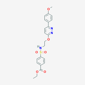 Ethyl 4-[(2-{[6-(4-methoxyphenyl)pyridazin-3-YL]oxy}ethyl)sulfamoyl]benzoate