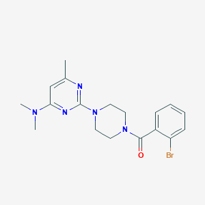 2-[4-(2-bromobenzoyl)piperazin-1-yl]-N,N,6-trimethylpyrimidin-4-amine