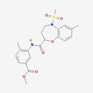 Methyl 4-methyl-3-({[7-methyl-5-(methylsulfonyl)-2,3,4,5-tetrahydro-1,5-benzoxazepin-2-yl]carbonyl}amino)benzoate