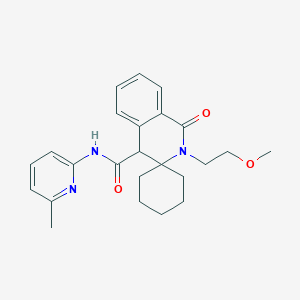 2'-(2-methoxyethyl)-N-(6-methylpyridin-2-yl)-1'-oxo-1',4'-dihydro-2'H-spiro[cyclohexane-1,3'-isoquinoline]-4'-carboxamide