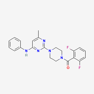 2-[4-(2,6-difluorobenzoyl)piperazin-1-yl]-6-methyl-N-phenylpyrimidin-4-amine