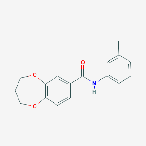 N-(2,5-dimethylphenyl)-3,4-dihydro-2H-1,5-benzodioxepine-7-carboxamide