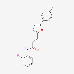 N-(2-fluorophenyl)-3-[5-(4-methylphenyl)furan-2-yl]propanamide