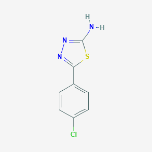 molecular formula C8H6ClN3S B112409 5-(4-氯苯基)-1,3,4-噻二唑-2-胺 CAS No. 28004-62-8