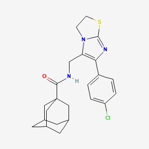 N-{[6-(4-Chlorophenyl)-2H,3H-imidazo[2,1-B][1,3]thiazol-5-YL]methyl}adamantane-1-carboxamide