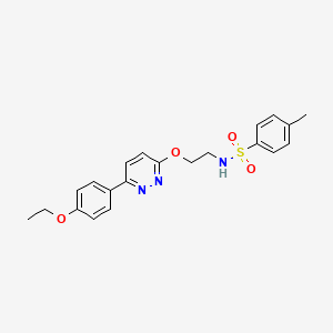 N-(2-((6-(4-ethoxyphenyl)pyridazin-3-yl)oxy)ethyl)-4-methylbenzenesulfonamide