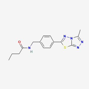 N-[4-(3-methyl[1,2,4]triazolo[3,4-b][1,3,4]thiadiazol-6-yl)benzyl]butanamide