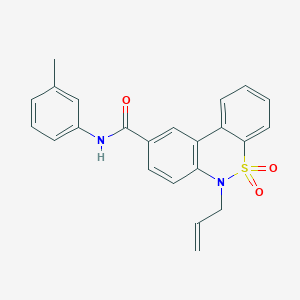 6-allyl-N-(3-methylphenyl)-6H-dibenzo[c,e][1,2]thiazine-9-carboxamide 5,5-dioxide