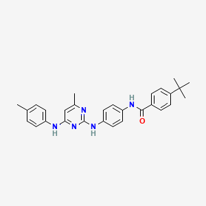 4-tert-butyl-N-[4-({4-methyl-6-[(4-methylphenyl)amino]pyrimidin-2-yl}amino)phenyl]benzamide