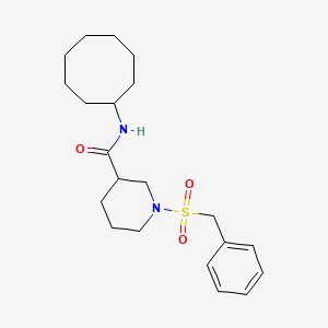 1-(benzylsulfonyl)-N-cyclooctylpiperidine-3-carboxamide