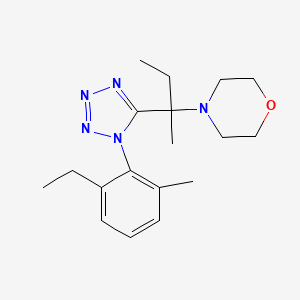 4-{2-[1-(2-ethyl-6-methylphenyl)-1H-tetrazol-5-yl]butan-2-yl}morpholine