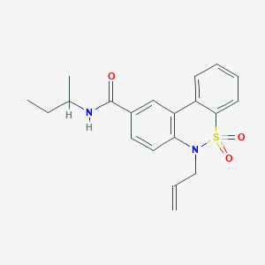 6-Allyl-N-sec-butyl-6H-dibenzo[C,E][1,2]thiazine-9-carboxamide 5,5-dioxide