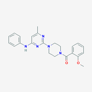 2-[4-(2-methoxybenzoyl)piperazin-1-yl]-6-methyl-N-phenylpyrimidin-4-amine