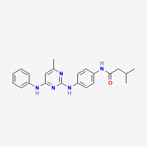 3-Methyl-N-(4-{[4-methyl-6-(phenylamino)pyrimidin-2-YL]amino}phenyl)butanamide