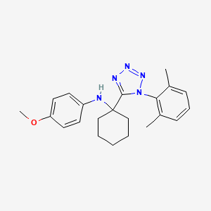 N-{1-[1-(2,6-dimethylphenyl)-1H-tetrazol-5-yl]cyclohexyl}-4-methoxyaniline