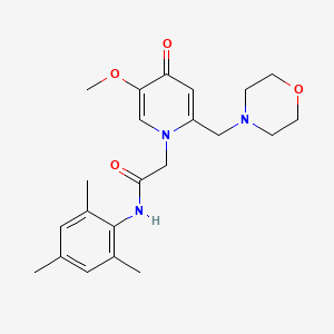 N-mesityl-2-(5-methoxy-2-(morpholinomethyl)-4-oxopyridin-1(4H)-yl)acetamide